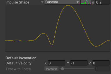 Example of custom impulse shape.