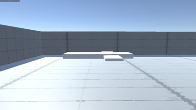 Camera set to follow the target in lazy follow mode, at start.