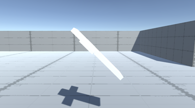 Effect on the camera when you apply a 45 degree downward pitch on the target.