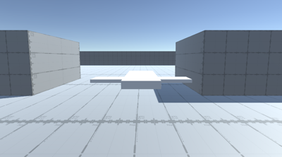 Camera locked to the target with no roll, at start.