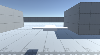 Camera locked to the target, at start.