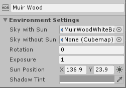 Environment Library properties